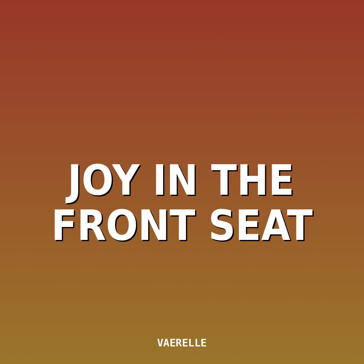Joy in the Front Seat cover art